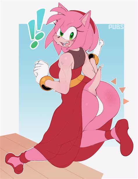 Rule 34 Amy Rose Anus Peek Big Ass Big Butt Bubble Butt Butt Slap Butthol Dress Dress Lift