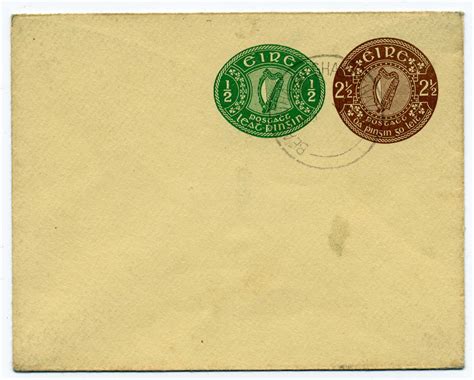 Irish Stamps from Raven Stamps-Postal Stationery Envelopes