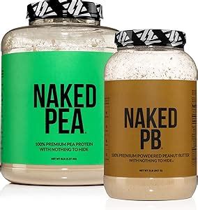 Amazon Naked Dairy Free Protein Bundle 5LB Unflavored Naked Pea And 2LB Naked PB Health