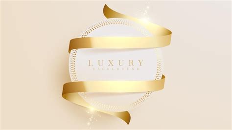 Gold Glitter Ribbon Banner Vectors And Illustrations For Free Download