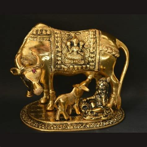 6 Inch Brass Cow Statue at Rs 550 piece गय क पतल क मरत in