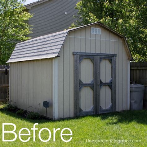 DIY Shed Awning {Quick and EASY} | Unexpected Elegance