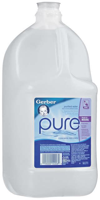 Gerber Pure Water 1 Gallon Square Size Baby My Commissary My