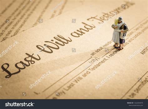 Last Will Testament Legacy Inheritance Death Stock Photo 1262094979