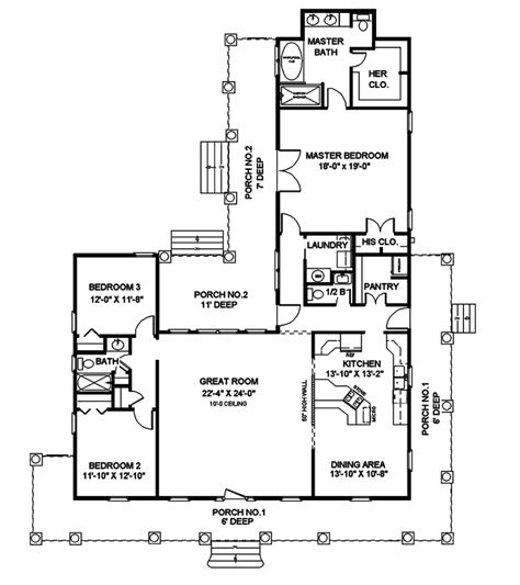 L Shaped Farmhouse Floor Plans The Bonus Room Over The Detached Garage Adds 670 Sq