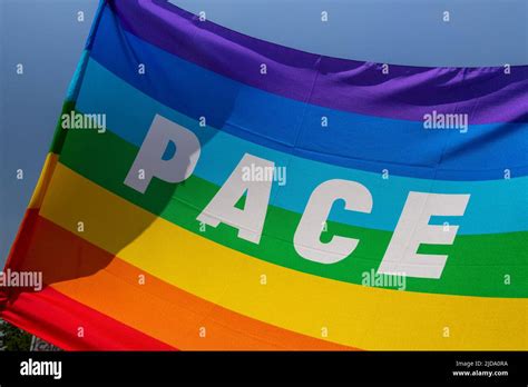 Pace Rainbow Flag Hi Res Stock Photography And Images Alamy