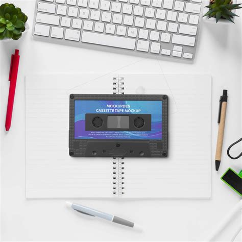 Free Cassette Tape Mockup PSD Template - Mockup Den