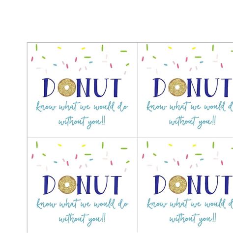 Donut Know What We Would Do Without You Etsy