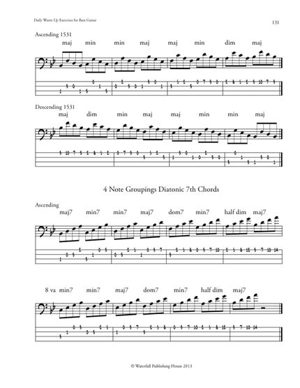 9781937187026 Daily warm up exercises for bass guitar - bass chords and scales modes arpeggios 1 ...