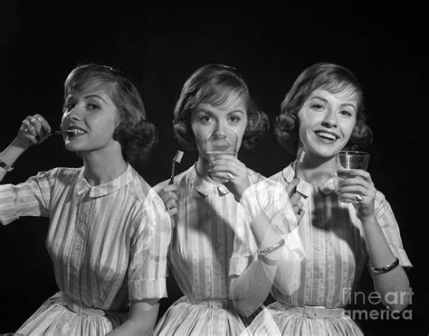 Multiple Exposure Of Woman Brushing Photograph By Debrocke Classicstock Fine Art America