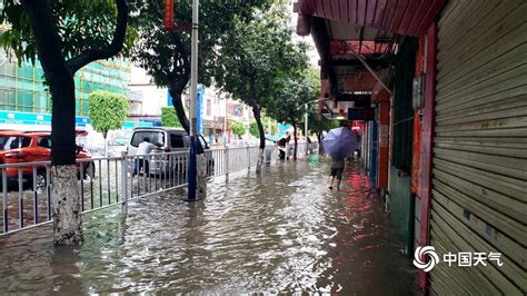 广西河池柳州暴雨引发严重内涝 广西高清图片 中国天气网