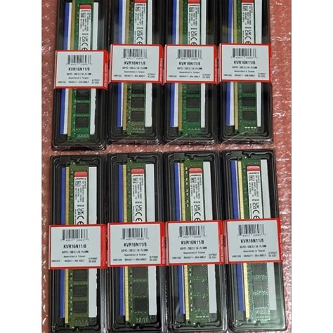 金士頓 Kingston Ddr3／1600／8g 桌機記憶體全新未開封（窄條雙面）終身保固 蝦皮購物