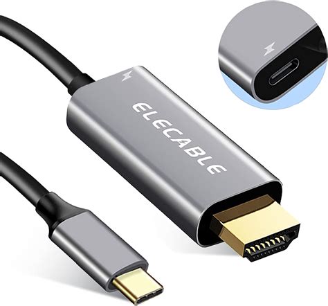 Amazon co jp USB C HDMIケーブル 充電ポート付き 4K Type C Thunderbolt HDMI