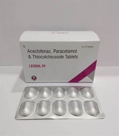 Aceclofenac Ip Mg Paracetamol Ip Mg Thiocolchicoside Ip Mg