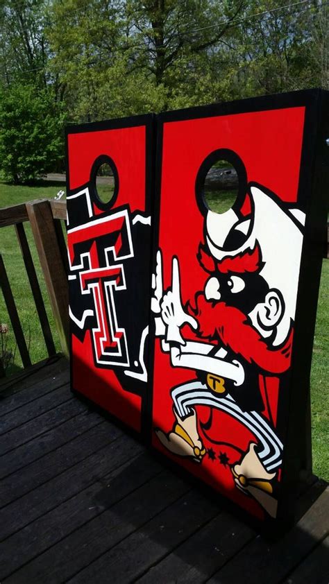 Texas Tech Hand Painted Cornhole Board Set By CountryCornholes