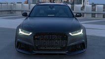 Audi Rs Avant Hides Hp Underneath Stealthy Satin Black Body