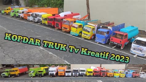 Ramaikan 🔥kopdar Truk Tv Kreatif Tahun 2023 Miniatur Truk Kardus