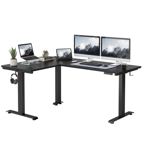 Buy FEZIBO Corner Standing Desk With Three Motors 190 160cm Height