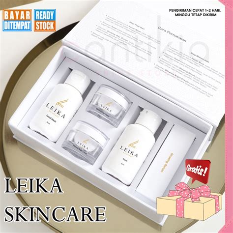 Jual Paket Whitening Series Leika Skincare Mencerahkan Wajah Dan