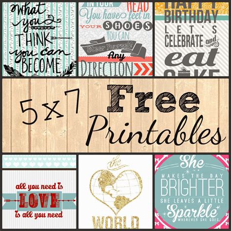 Free Printable 5x7 Cards