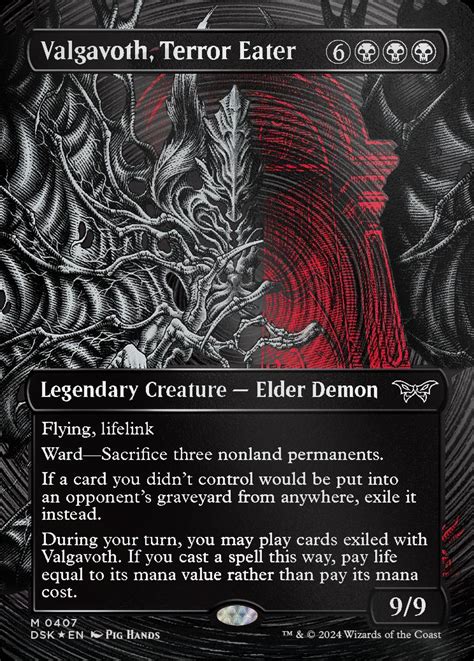 Valgavoth Terror Eater Duskmourn House Of Horror Variants Foil