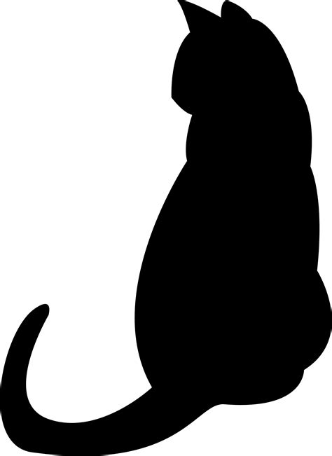 Black cat Silhouette Kitten Clip art - stretching copywriting background png download - 800*800 ...