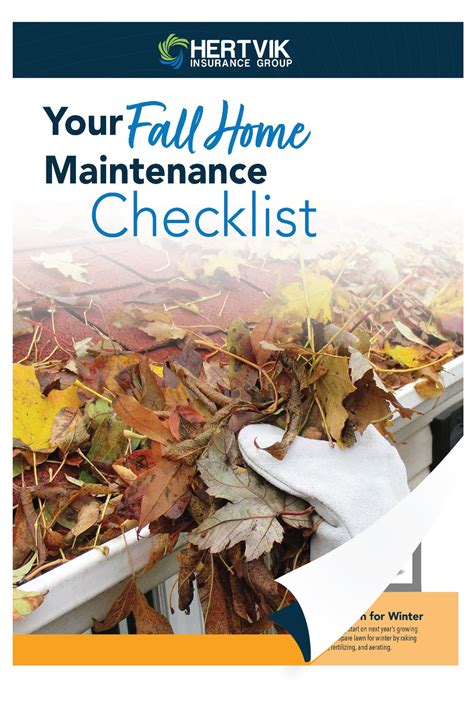 Your Fall Home Maintenance Checklist Hertvik Insurance Group