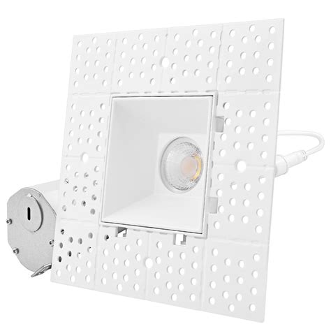 Luxrite Inch Square Trimless Led Recessed Light Cct Selectable