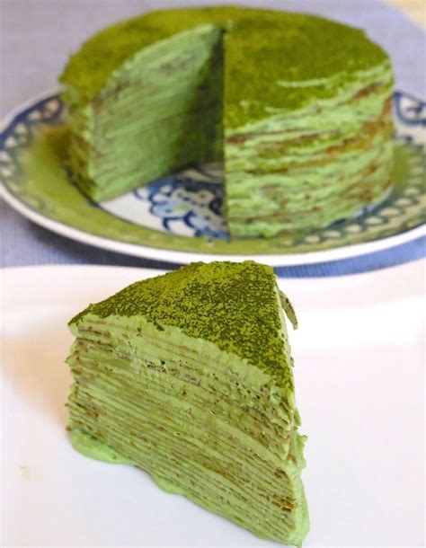 Matcha Mille Crepe Cake Recipe