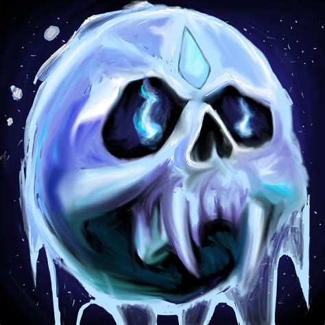 Frost death knight icon painting by Souleater0000 on DeviantArt