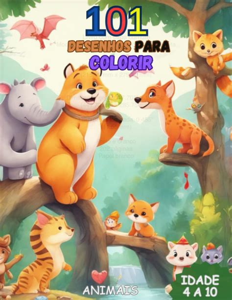 Amazon Desenhos Para Colorir Animais Livro De Colorir Para