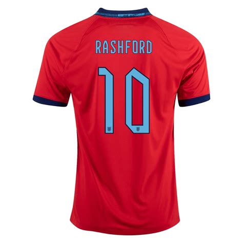 Nike England Marcus Rashford Authentic Match Home Jersey 22/23 W/ World ...