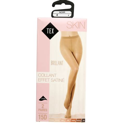 Collant Collant Femme Voile Noir Brillant D T Skin Tex Le Lot De