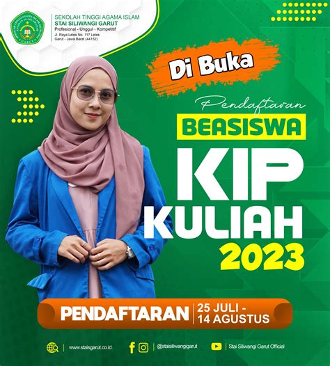 Pendaftaran Beasiswa Kip Kuliah Tahun 2023 Stai Siliwangi Garut