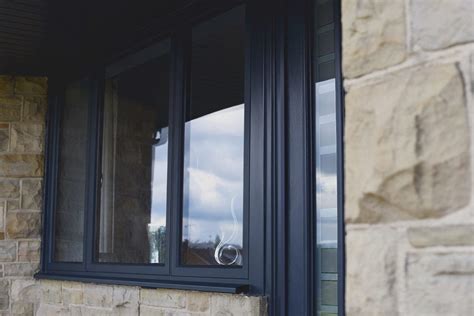 Aluminium Casement Windows In Anthracite Grey