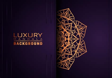 Fundo De Mandala Ornamental De Luxo Estilo Arabesco Vetor Premium