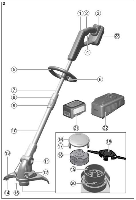 Karcher Ltr Battery Set Cordless Grass Trimmer User Manual