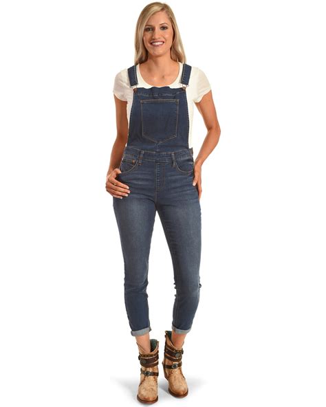 Wrangler Womens Denim Overalls Skinny Country Outfitter