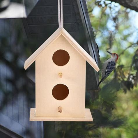 Nichoir En Bois Maison D Oiseau En Bois Nichoir Suspendu Nichoir Pour