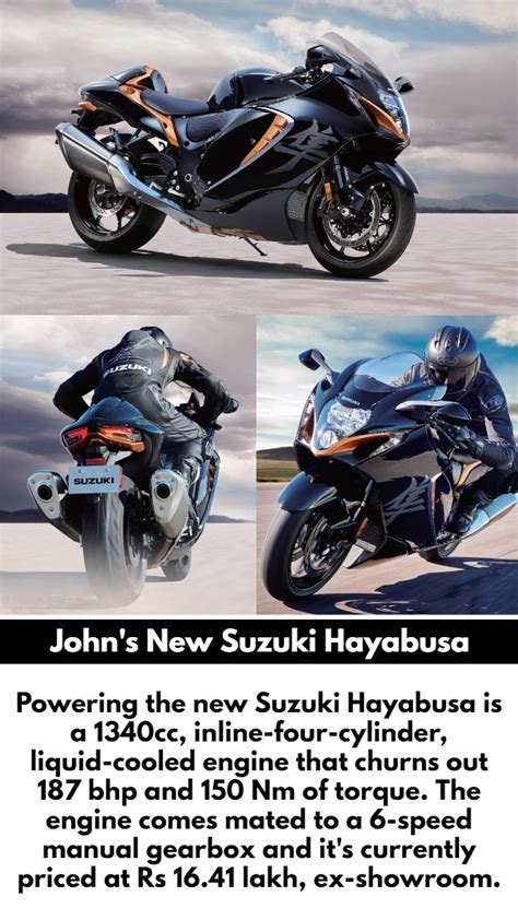 John Abraham Gets New Suzuki Hayabusa Check Out His Fancy Bike