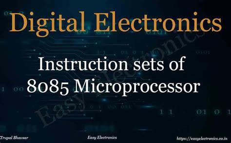 Instruction Set of 8085 Microprocessor | Classification of Instruction set of 8085 Microprocessor