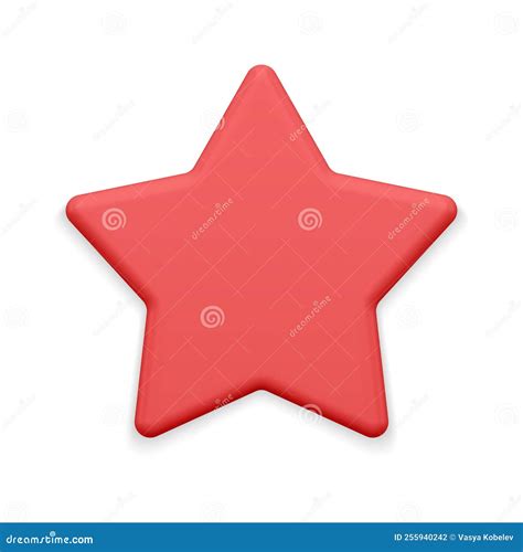 Adorable Red Matte Five Pointed Star Classic Symbol Holiday Achievement