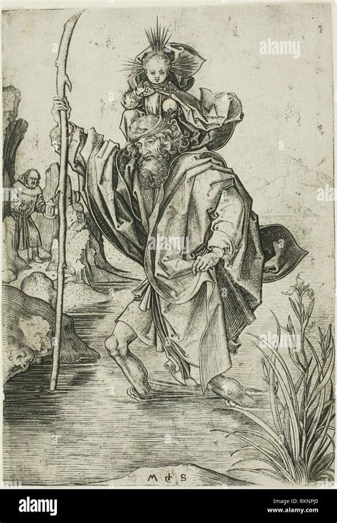 St Christopher C 1475 Martin Schongauer German C 1450 1491