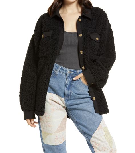 Thread And Supply Jacket Gives The Shacket Trend A Fuzzy Spin Us Weekly