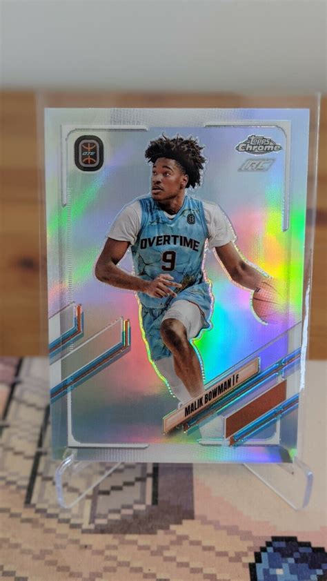 Topps Chrome Ote Overtime Elite Malik Bowman Refractor