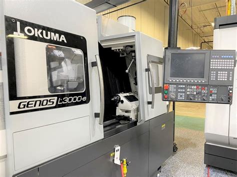 Okuma Genos L3000E MY CNC Lathe 31 7 Swing 10 Chuck 3 Jaw 3