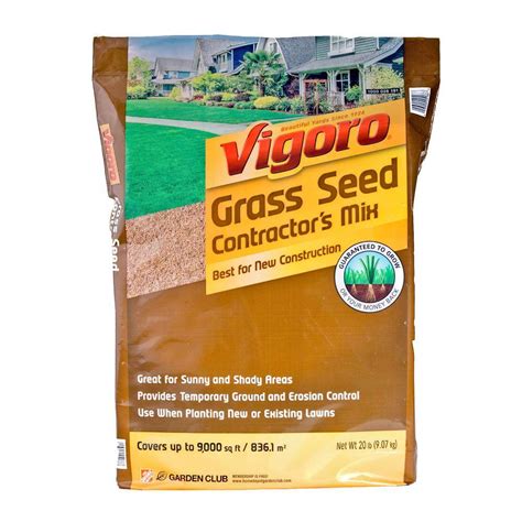 Vigoro 20 Lb Contractors Grass Seed Mix South 25186 The Home Depot