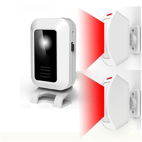 Wireless Pir Motion Sensor Alarm With 2 Detector 1 Panel Controls Welcome Chime Wireless Welcome