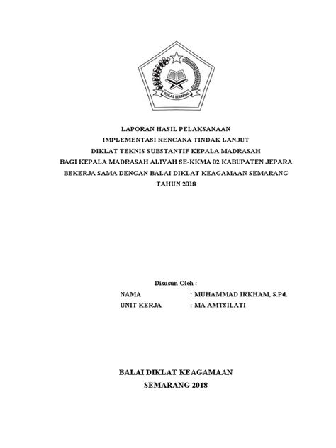 Contoh Laporan Rtl Dikonversi Pdf