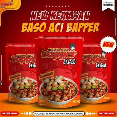 Jual Bakso Aci Boci Baso Aci Bapper Tulang Rangu Baper Mercon Sambal